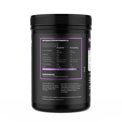 Información nutrimental - 5g por porción, 90 servicios, 0 calorías